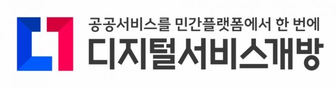 디지털서비스개방 브랜드 BI. 자음형태(ㄷ+ㄱ) 조합으로 잠겨 있던 곳이 열리는 모습을 표현해 누구나 편리하게 이용할 수 있는 개방된 디지털서비스를 상징한다. /사진제공=디지털플랫폼정부위원회