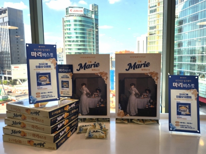 최근 위펀에서 진행한 오리온 '마리비스켓' 위펀애드 /사진제공=위펀