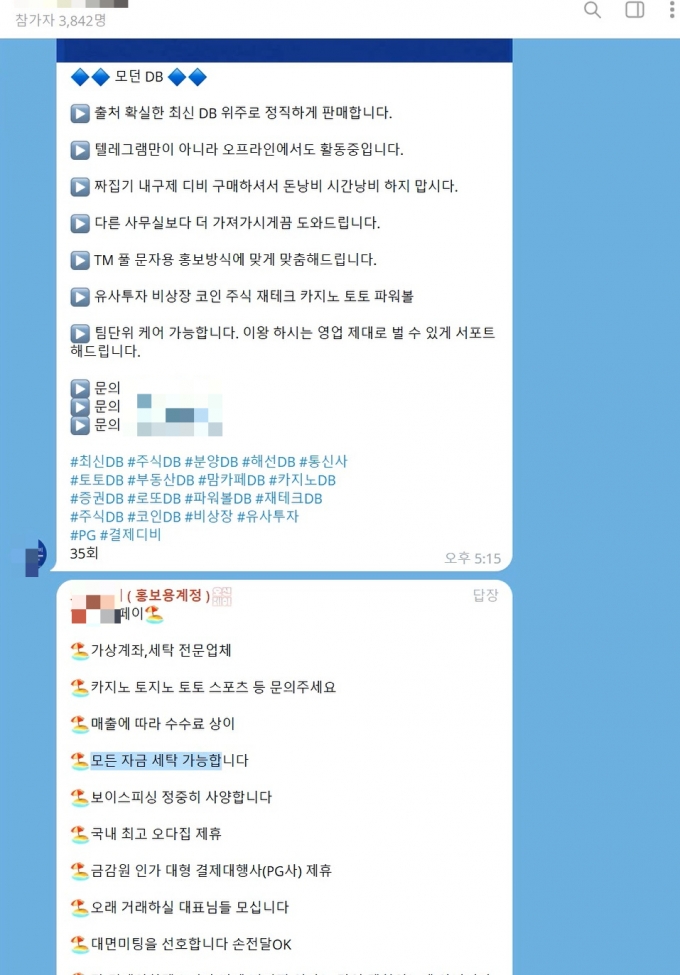 당일 500% 수익을 보장한다고 속여 '가상자산 투자리딩방' 운영한 재테크 투자사기 연합 조직이 경찰에 검거됐다. 경찰에 따르면 해당 조직은 텔레그램 그룹채팅방에서 서로 다른 조직이 필요에 따라 규합해 함께 사기 범죄를 저질렀다. /사진=서울경찰청