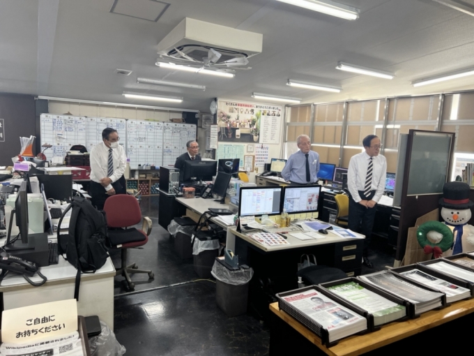 지난 14일 방문한 일본 도쿄 특수셔터 생산업체 '요코비키셔터' 사무실 모습. /사진=조규희 기자