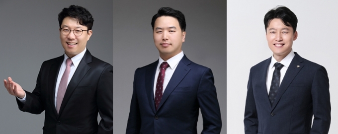 (왼쪽부터)법무법인 센트로 김정우, 유재벌, 김택종 변호사/사진제공=법무법인 센트로