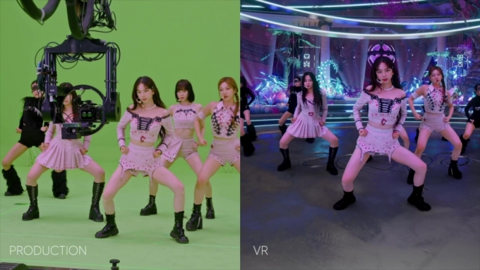 걸그룹 &#039;에스파&#039;의 VR 콘서트 제작 과정. /사진제공=어메이즈VR
