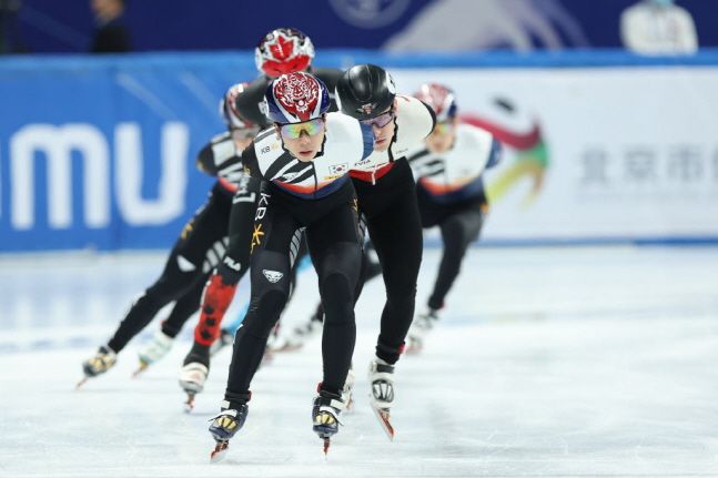 전날 남자 1500m에서 금메달을 수확한 김건우. /사진=ISU 홈페이지