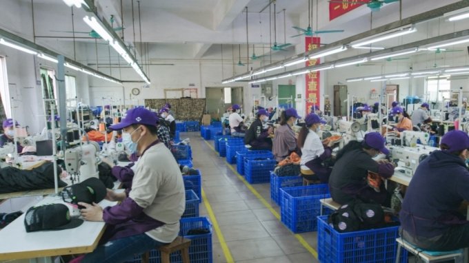 중국 모자생산공장/사진=중국 인터넷