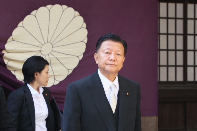 신도 요시타카 일본 경제재생담당상/AFPBBNews=뉴스1