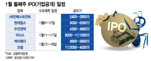 연초 중소형株 줄줄이 등판… '공모주 불패' 기세 이어질까