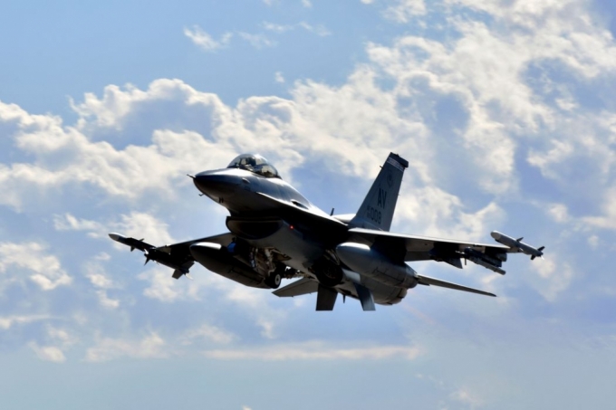 미국 전투기 F-16 /AP=뉴시스
