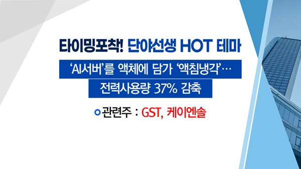 매매의 기술 Ai서버 를 액체에 담가 액침냉각 전력사용량 37 감축 Gst Vs 기업 밸류업 프로그램에 저pbr株 기대감↑한화 머니투데이 