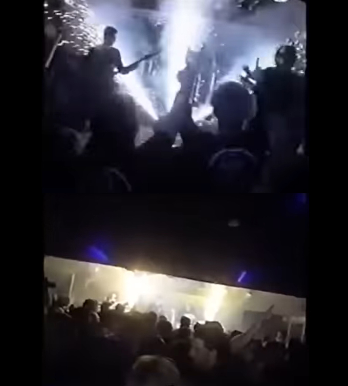 미국 로드아일랜드 주 '더 스테이션' 나이트클럽 화재 사건 당시 모습./사진=유튜브 영상 캡처