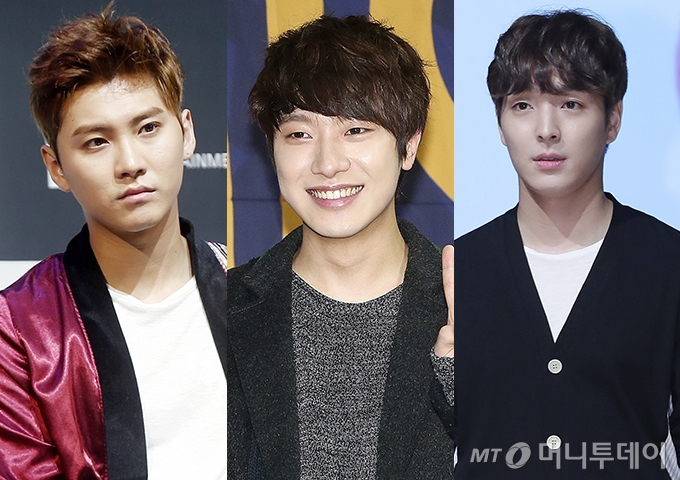 (왼쪽부터) 그룹 FT아일랜드 전 멤버 송승현, 현 멤버 최민환, 전 멤버 최종훈 /사진=머니투데이  DB