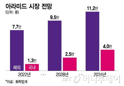 아라미드 시장 전망/그래픽=이지혜