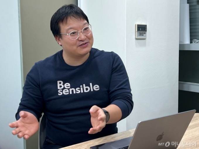 신기빈 올거나이즈 CAIO(최고인공지능책임자)는 머니투데이와의 인터뷰에서 "기업들에게 고객별 AI모델을 구축해줄 파트너가 필요하다"고 했다./사진=고석용 기자