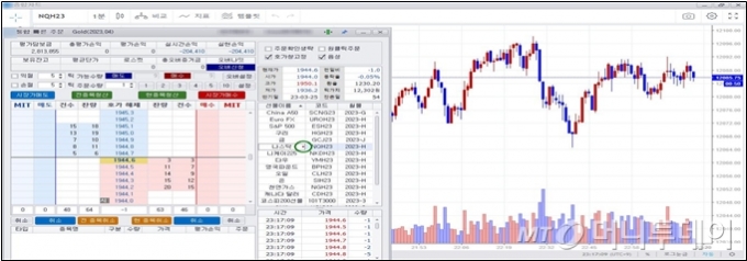 범죄조직이 운영한 사설 HTS 프로그램 구동 화면/사진제공=서울동부지검