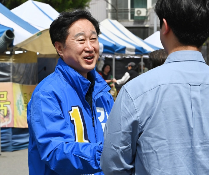 제22대 국회의원선거 수원정에 출마한 김준혁 더불어민주당 후보 /사진=뉴시스