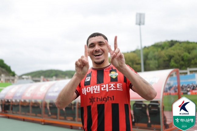 강원FC 공격수 야고. /사진=한국프로축구연맹