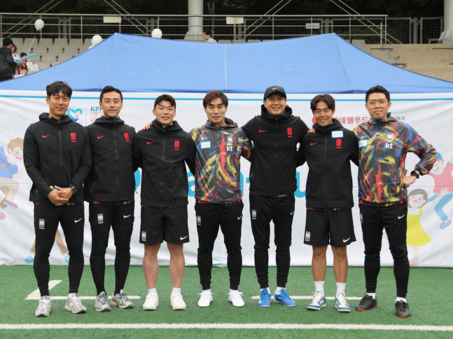 '드림-런' 행사에 참석한 축구인들. /사진=대한축구협회 축구사랑나눔재단 제공