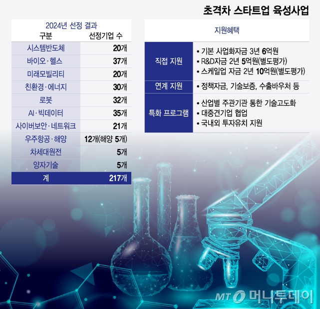 초격차 스타트업 육성사업/그래픽=윤선정