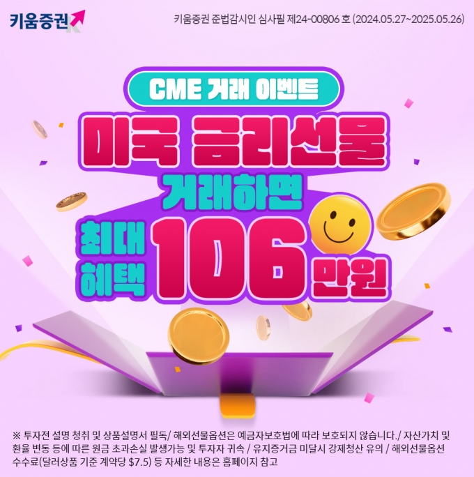 키움증권, 'CME 금리선물 거래 이벤트' 진행