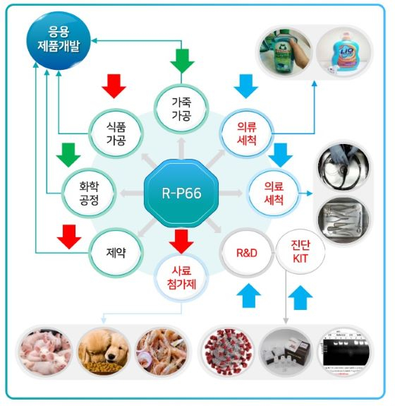 R-P66 활용 가능 산업 분야/자료=크라이오텍