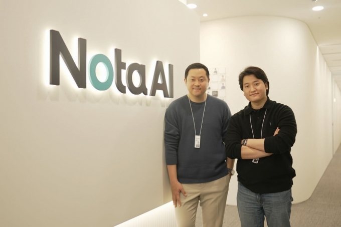 노타의 채명수 대표와 김태호 최고기술책임자(CTO) /사진=노타