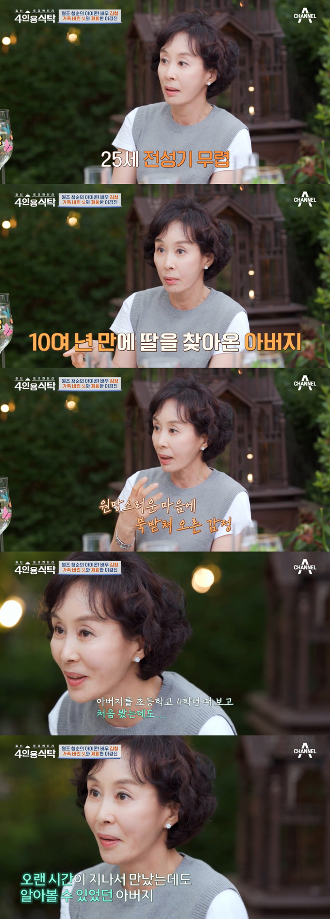 /사진=채널A &#039;절친 토큐멘터리 4인용 식탁&#039; 방송 화면