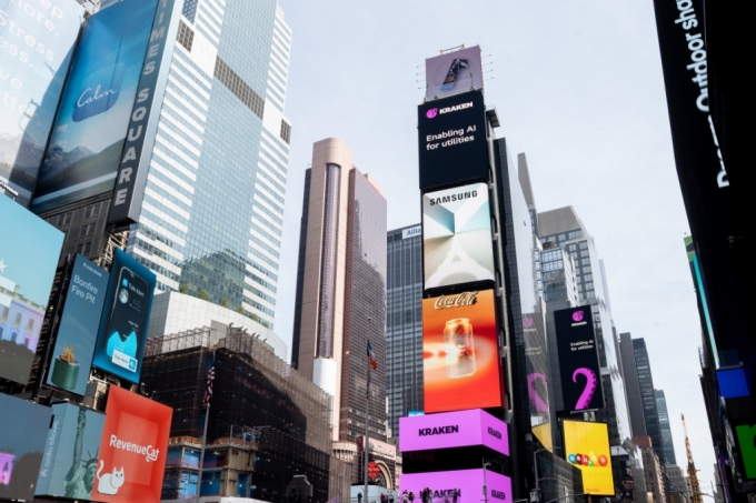 미국 뉴욕 타임스스퀘어의 2024 갤럭시 언팩 옥외광고/사진제공=삼성전자