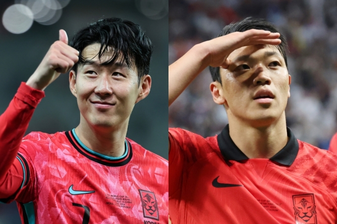 (왼쪽부터) 축구선수 손흥민, 황희찬 /사진=뉴스1