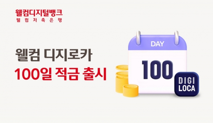  웰컴저축은행이 롯데카드와 함께 최대 연 10% 금리의 '웰컴 디지로카 100일적금'을 출시한다고 23일 밝혔다./사진제공=웰컴저축은행