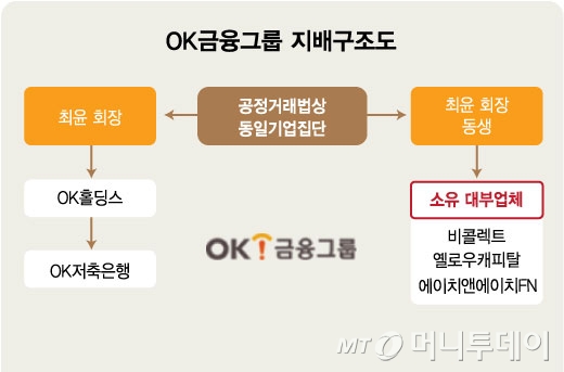 OK금융그룹 지배구조도/그래픽=김현정