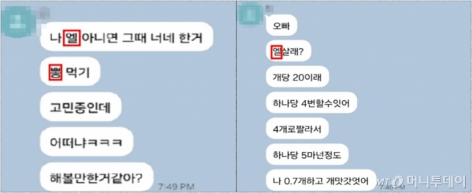 연합대학동이리 회원들이 LSD와 대마 등의 투약을 권유하는 카카오톡 대화내역. /사진=서울남부지검 제공