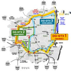 대구경북 광역 순환 급행 철도망(DG GTX)./사진제공=경북도