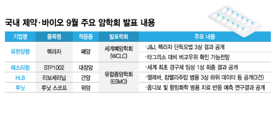 '美 허가 마수걸이' K항암제, 9월 암학회도 유망주 출격