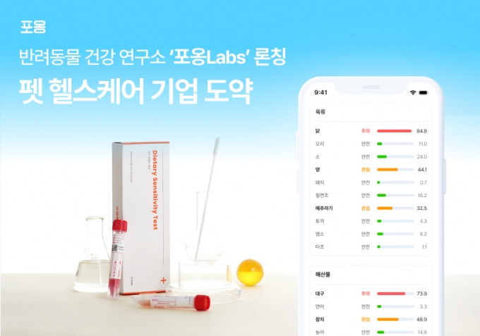 "펫 헬스케어 기업으로 도약"…반려동물 진단앱 '포옹Labs' 출시