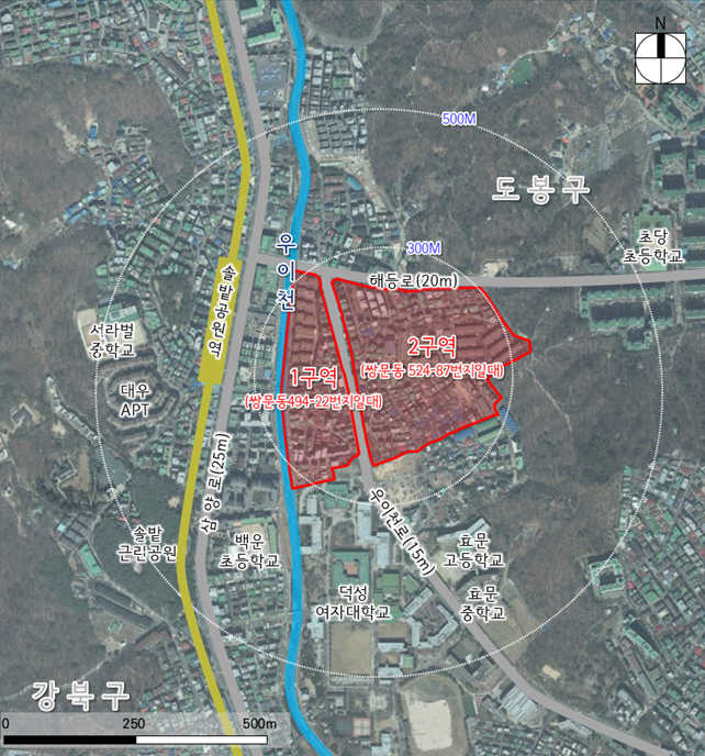 쌍문동 '산자락 모아타운' 대상지/사진제공=서울시