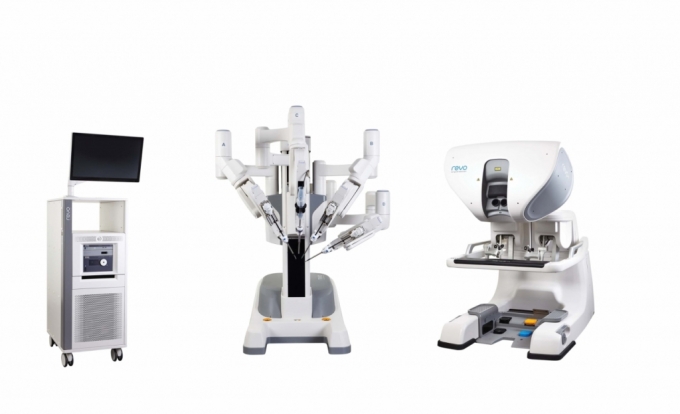 미래컴퍼니가 개발한 국산 수술로봇 '레보아이'./사진=미래컴퍼니
