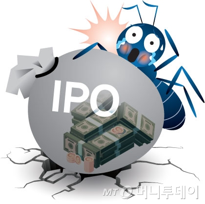 삽화,개미,IPO,상장,코스닥,투자자,돈주머니,충격,슬픔 /사진=임종철