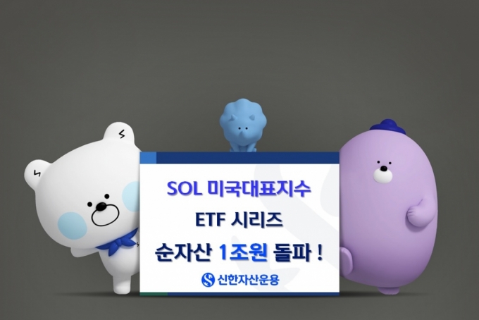 신한운용, SOL 미국대표지수 ETF 시리즈 순자산 1조 돌파