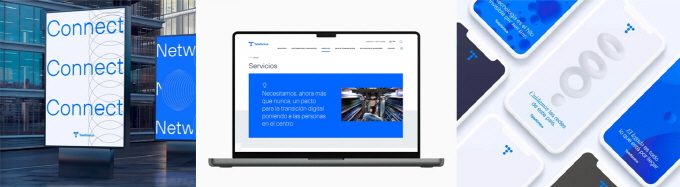 TT Hoves 브랜딩 사용 사례: 스페인 다국적 통신 기업 'Telefonica'의 옥외광고물, PC, 모바일/사진제공=폰트릭스