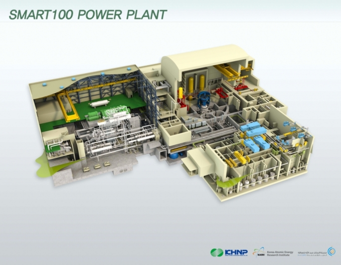 SMARR100 플랜트 조감도/사진=한국원자력연구원