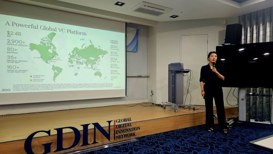 강연중인 500글로벌 신은혜 수석매니저(심사역)/사진=류준영 기자