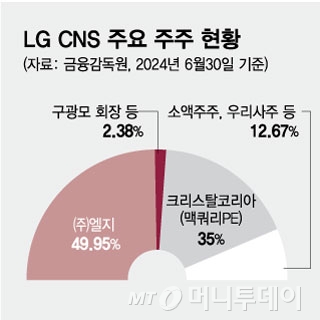 LG CNS 주요 주주 현황/그래픽=김현정