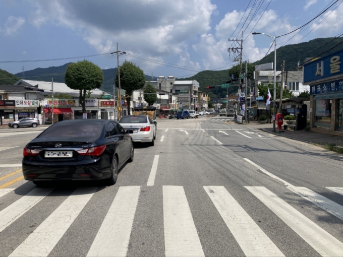 내촌면 간판개선사업 예정지. /사진제공=포천시