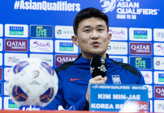 대한민국 축구대표팀 임시 주장 김민재 /사진=뉴스1