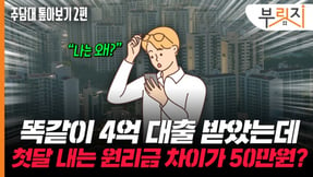 "난 왜 50만원 더 나가지"…똑같이 4억 빌렸는데 원리금 다른 이유[부릿지]