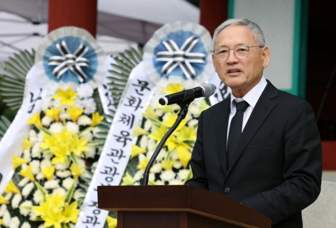 국악대제향 참석 유인촌 "남원, 소리꾼의 성지로 만들면 좋겠다"