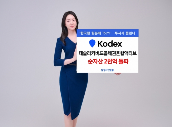 KODEX 테슬라커버드콜채권혼합액티브, 순자산 2천억 돌파