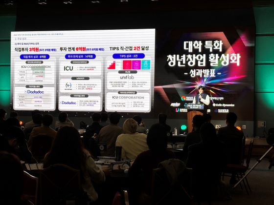 박준상 시리즈벤처스 대표가 성과발표를 하고 있다/사진=시리즈벤처스 