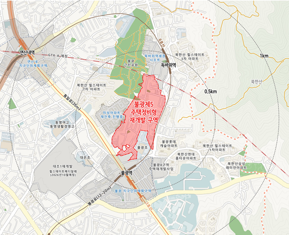 불광5구역 재개발 사업 위치도/사진=서울시청