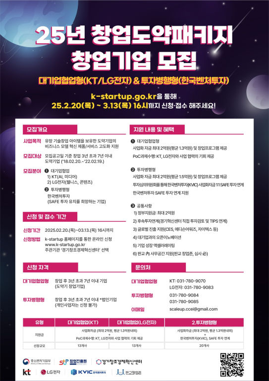 2025년 창업도약패키지 모집 안내 포스터./사진제공=경기혁신센터