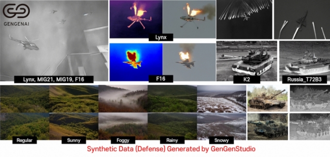 젠젠에이아이가 생성한 국방 및 방위산업 데이터 /사진=젠젠에이아이